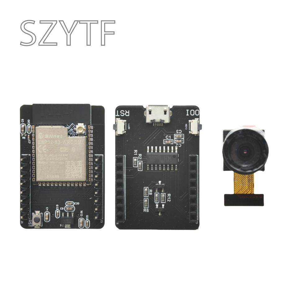 S3 N16R8 CAM Development Board, ESP 32 S3 WiFi BLE 5.0 Core Board with OV2640 OV3660 Camera 16M Flash 8M PSRAM Type-C