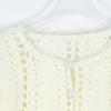 Korean Chic Crochet Knit Cardigan - Women's Loose Fit, Short Design for Spring & Autumn
