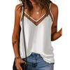 Sexy V Neck Summer Camisole for Women 2024 European American Fashion Top