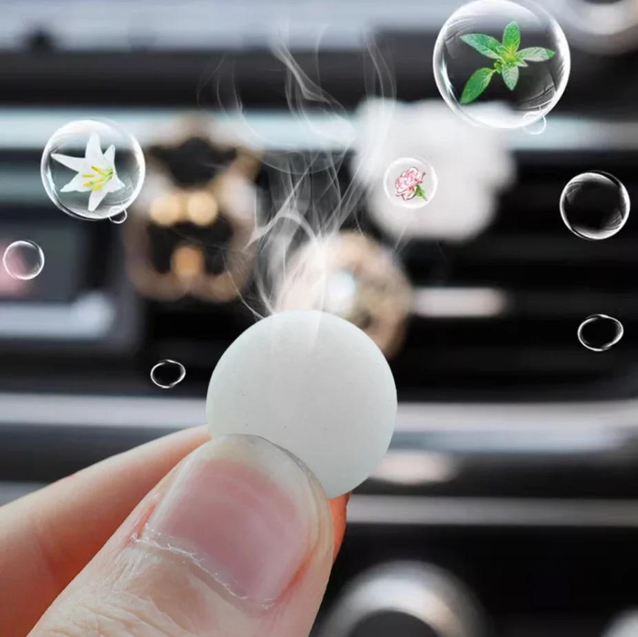 10/5Pcs Car Solid Perfume Tablets Air Freshener Replacement Tablet Perfume Refill Fragrance Scent Pads Air Vent Perfume Diffuser
