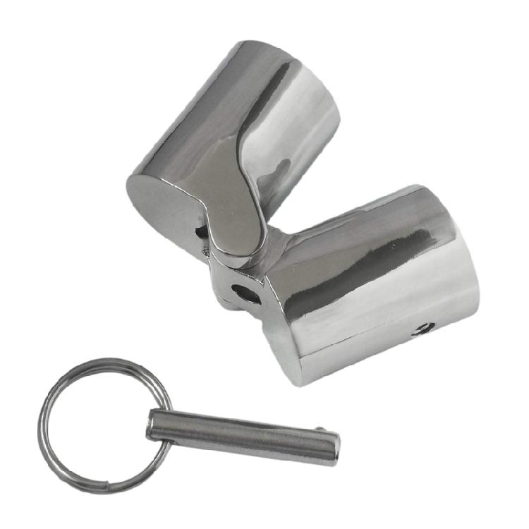 Stainless Steel Rotating Joint Coupling Connector Fitting Adapter for Boat Marine Tubing Canopies Yacht Tubing Fittings
