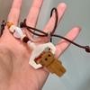 Multipurpose Sturdy Chain Necklace With Adorable Brown Lovely Bear Pendant Designs Fashion Accessory Casual Wear