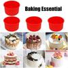 3pcs/Set Round Cake Pans Silicone Mini Cheesecake Moulds Heat Resistance Mini Angel Food Cake Pan For Baking       0901
