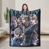 Leon Kennedy Blanket Adults  Flannel Throw Blanket For Sofa Home Comfortable Design Quality Bedspread Gift