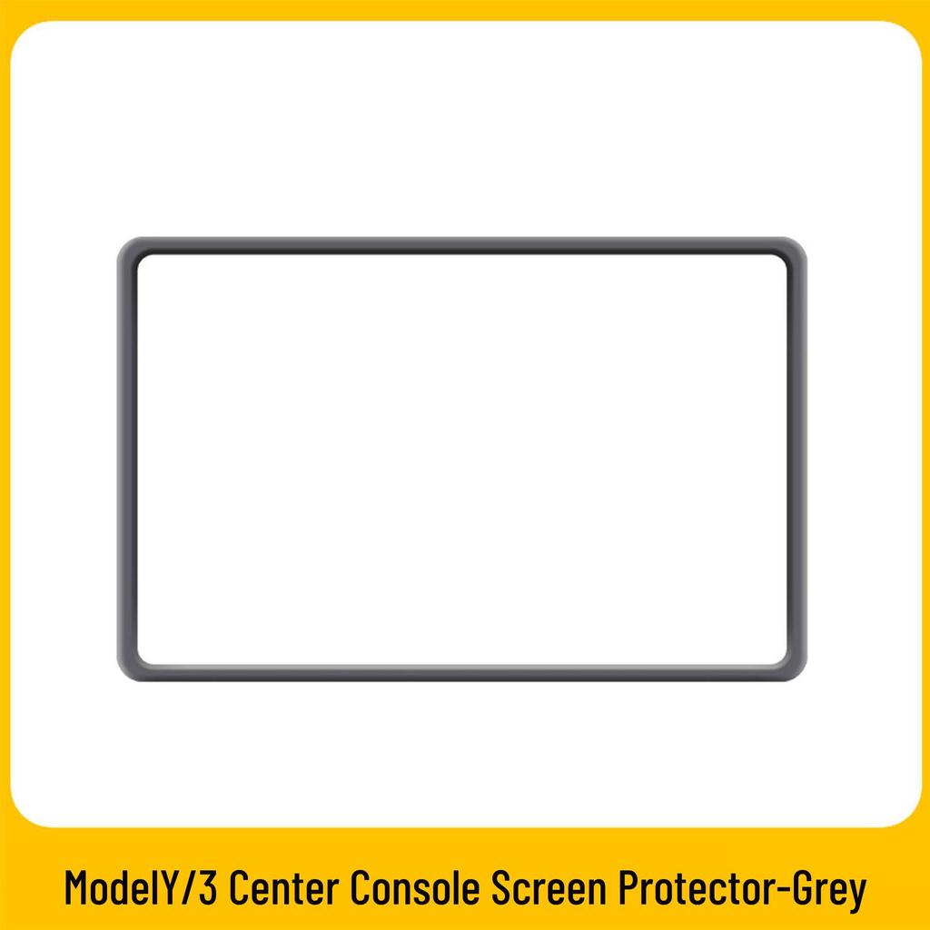 Tesla Model 3/Y Screen Protector Silicone Frame Center Console Car Accessory