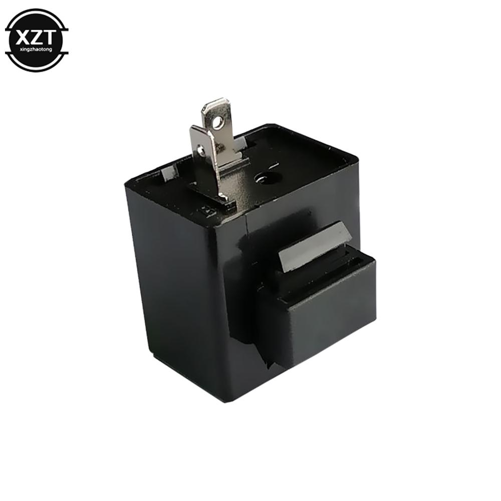 DC 6-12V LED Motorcycle Flasher Buzzer 2 Pin Flasher Relay Turn Signal Indicator Controller for Honda Kawasaki Yamaha