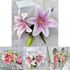 Wedding Lily 3d Printed Fake Flowers For Home Decor And Events