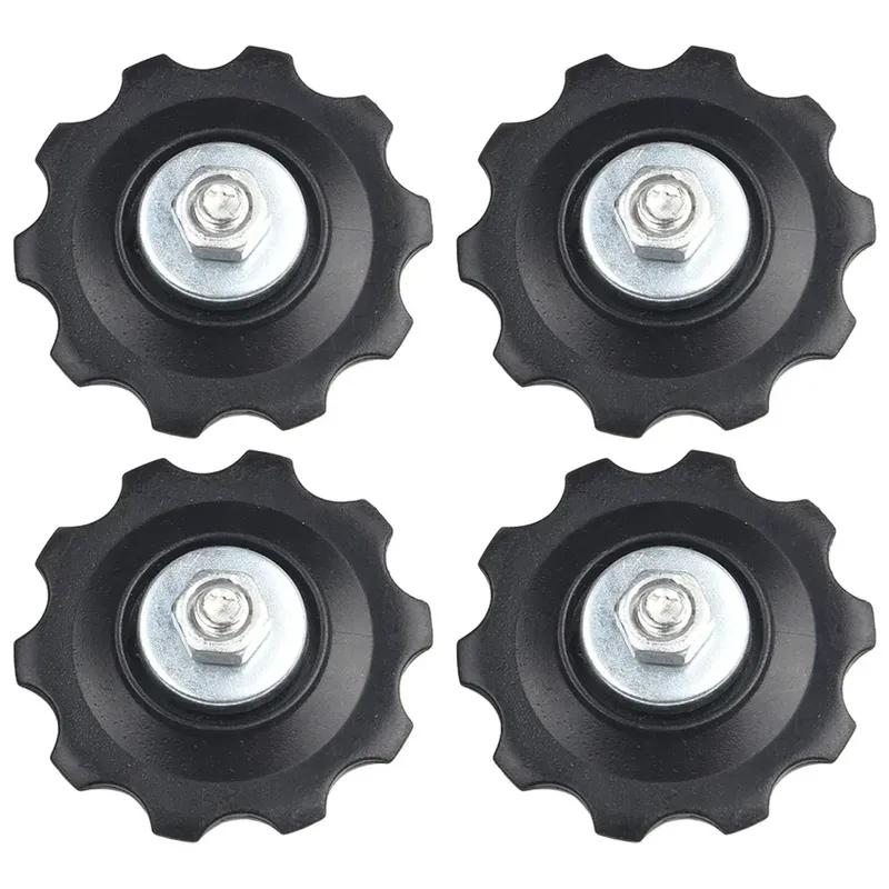 4Pcs 10T Bearing MTB Bicycle Rear Guide Wheel Road Bike -Jockey Rear Derailleur Pulley Roller For Bicycle Derailleur Repair Kit