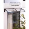 Aluminum Alloy Window Awning: Outdoor Polycarbonate Sunshade & Rain Shelter for Doorway or Balcony