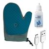 Pet Grooming Glove Dogs Shedding Mist Glove Double-Sided Cats Hair Removal Glove Petting Glove Deshedding Tool for Dogs Cats