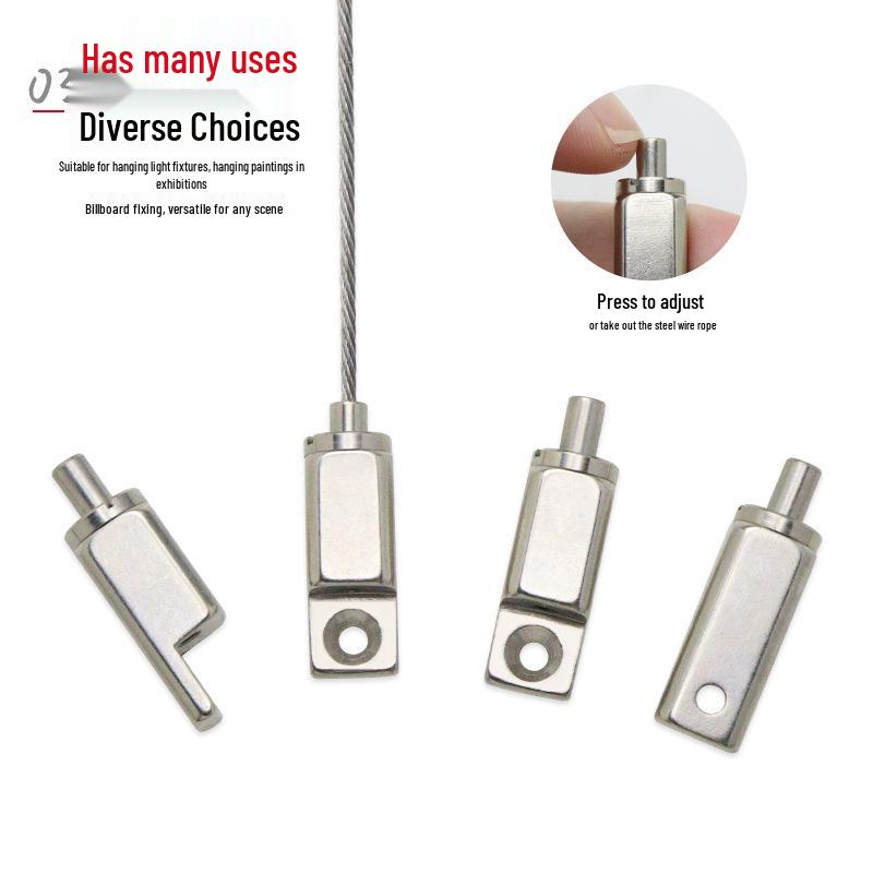 Steel Wire Rope for Hanging Picture Frames and Advertising Boards with Safety Hook