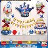 Ultraman Theme Boy Decoration Scene Arrangement Baby Children'S Party Balloon Birthday Aluminum Film Balloon