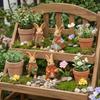 Miniature Rabbit Figurines Easters Bunnies Rabbit Miniature Fairys Garden Decors Cake Toppers Decors Landscape Ornament