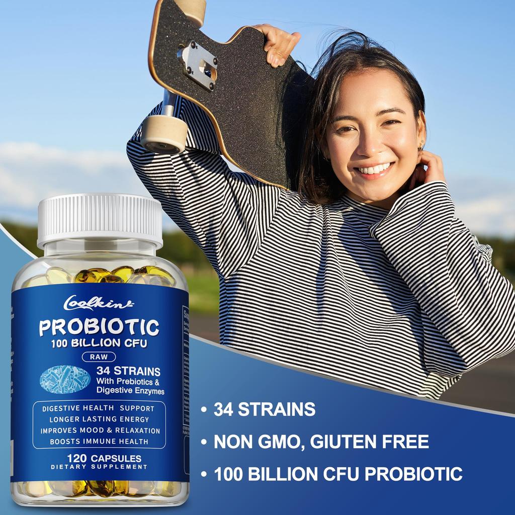 Probiotische Kapseln helfen, die Darmflora anzupassen, die Immunität zu stärken und die Verdauung zu regulieren.