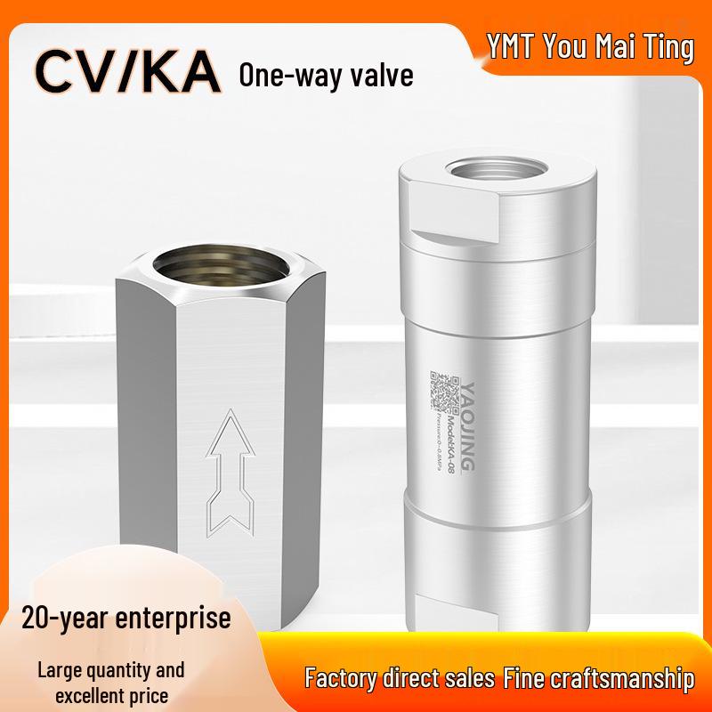 

White Cap One-Way Valve Connector, Model KCH KCL/AKI04A/6/8 - Straight Elbow Stop Check Valve Check Valve KCH04A