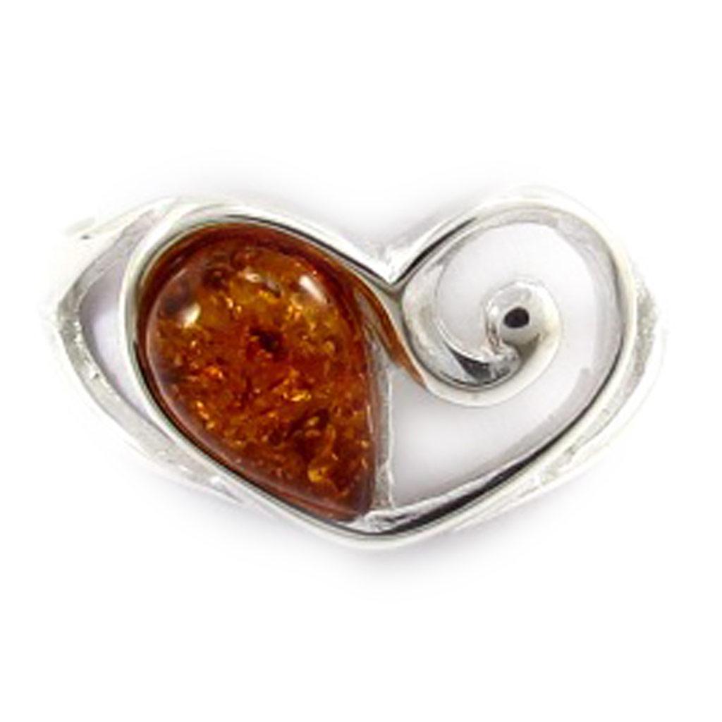 

Серебряное кольцо Amber Love Inspiration