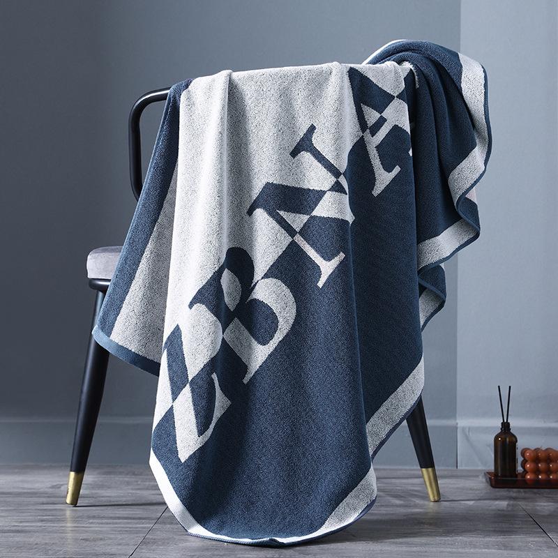 

1 шт. Полотенце из хлопка. Новое жаккардовое хлопковое полотенце для лица. Бытовое утолщенное впитывающее воду быстросохнущее банное полотенце. Банное полотенце. Полотенца многоцелевого назначения. 70*140cm