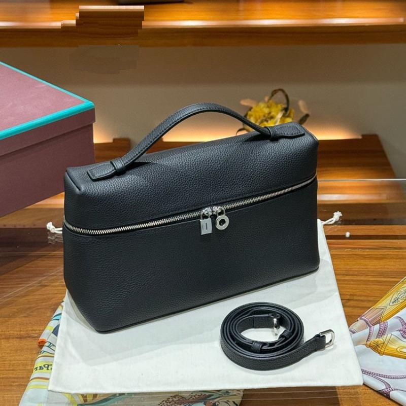L27 Lunch Box Cover Layer Cowhide Gigi Same Style Single Shoulder Crossbody Lychee Patterned Small Cowhide Bag Versatile Temperament