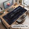 City Cyberpunk Theme Customized Mouse Pad Personalized Print Name Text Desk Mat For Home Office Table Decor