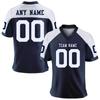 Custom American Football Jersey with Name Number, Personalized Navy Team Jersey Shirt, Sports Gift for Players, Fans, Men & Kids