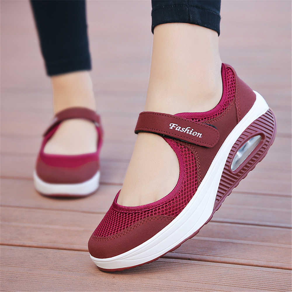 Fashion Thick Heeled Fabric High Sneakers Women Luxury Lowest Price Shoes For Women Boots Sports Trainners On Offer Entertainment