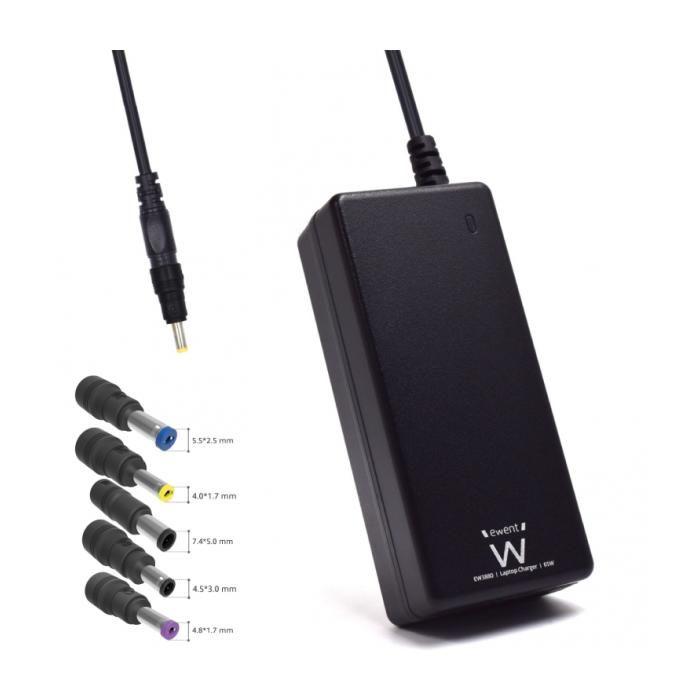 Chargeur Ewent Ew3898 Pour Ordinateur Portable HP 65W
