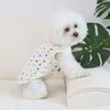 Cute Heart Pattern Dog Vest Soft Cotton Breathable Pet T-shirt Thin Cozy Pet Short Shirt Spring Summer Season