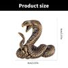 Brass Cobras Shelf Decors Accent ,Snake Figurines Tabletop Centerpieces Home Decorations Retro Snake Decorative Objects