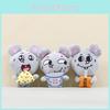 Plush Cheese Mouse Keychain Soft Stuffed Animal Toy Bag Charm Gift For Kids