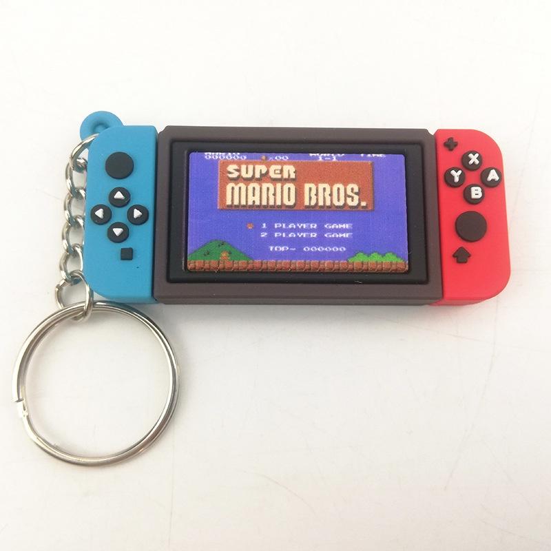 Супер Марио Switch Игровая Консоль Модель Брелок Подвеска Брелок Для Детей Подарки Рождество Blue