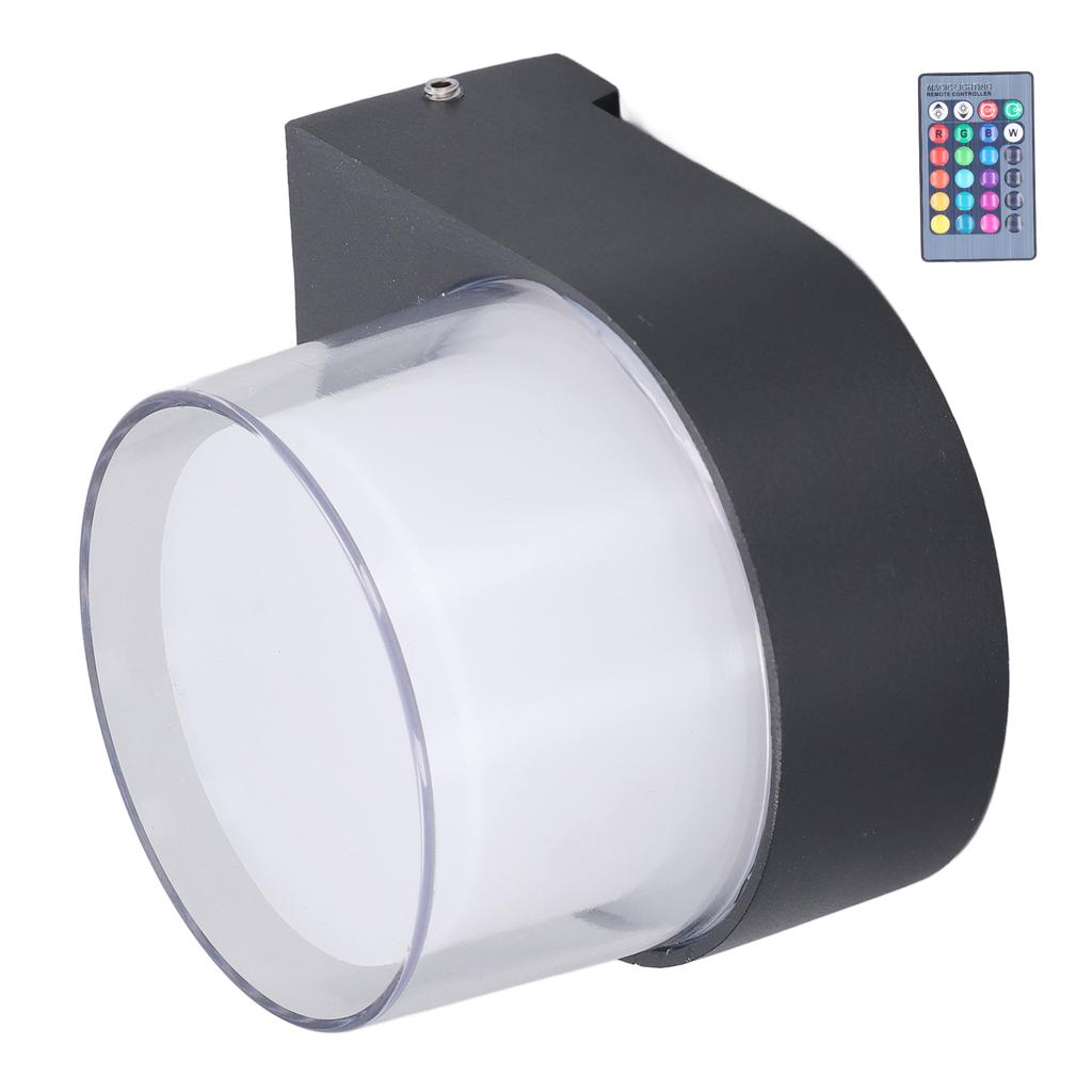Outdoor Wall Sconce 5W RGB Remote Control LED Waterproof Wall Light for Bedroom Living Room Outdoor