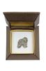 Polish Lowland Sheepdog, PON, Valee Sheepdog - Dog brooch in a gift box, elegant pin, lapel pin for Art-Dog brand jacket