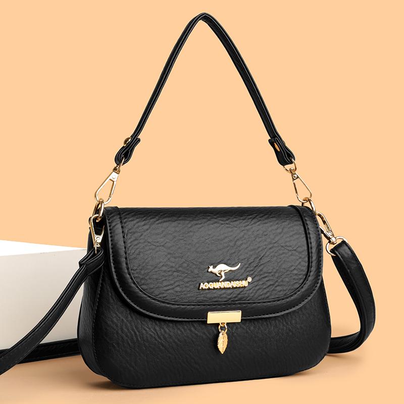 Hochwertige weiche PU-Leder Umhängetasche, Modische Damen Schulter-Crossbody-Tasche, Lässige Schultertasche geeignet für den täglichen Gebrauch und zum Einkaufen