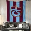 Trabzonspor Wall Hanging Printed Fabric Blanket Decorative Tapestries for Bedroom Living Room Home Decor