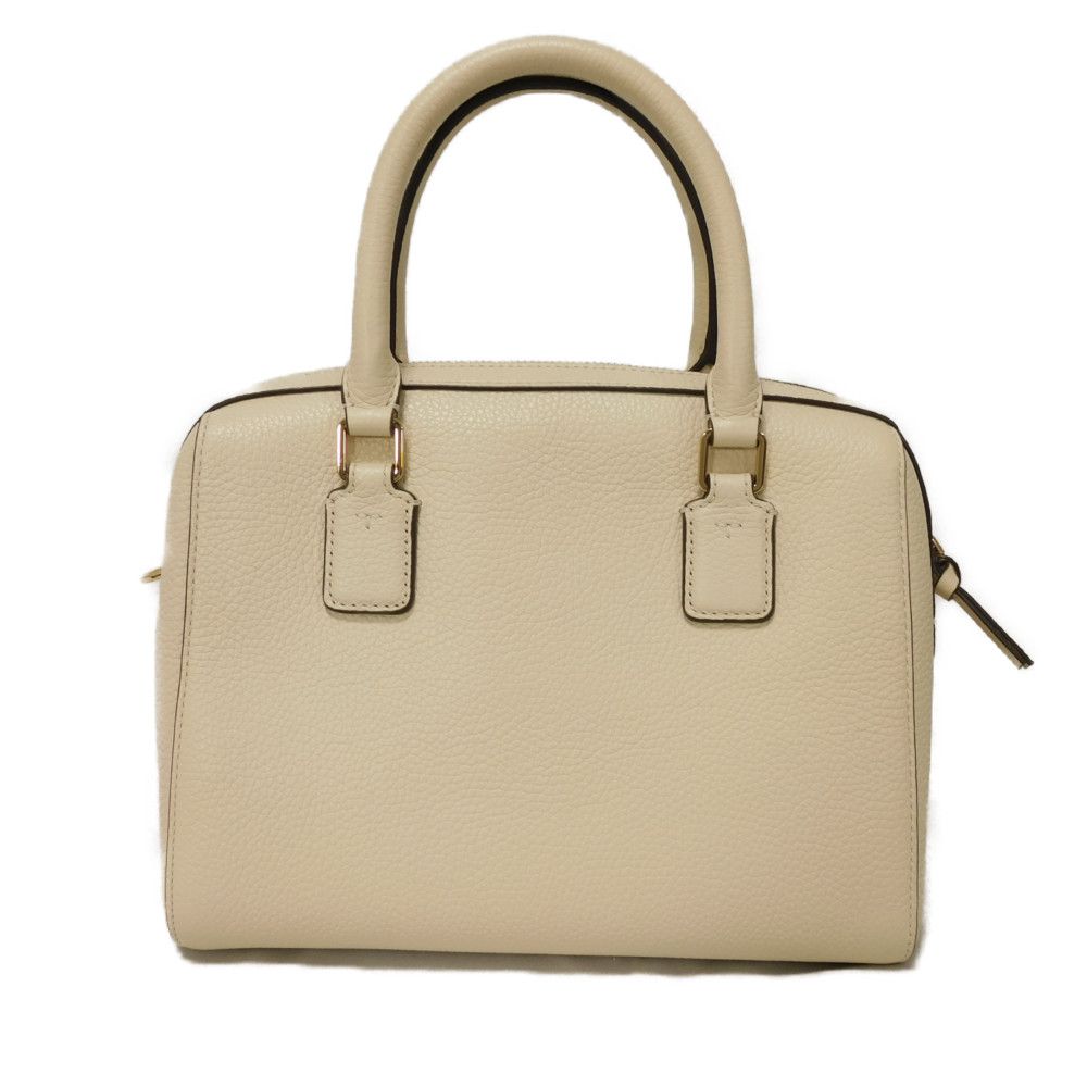 Used Thea Web Small Satchel 10833 84777 7922 Calfskin Tassel 3-Way Shoulder Bag with Double T Logo Ivory Women's from