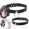 Anime Chainsaw Man Reze Cosplay Collare in Pelle Punk Anello a Tirante Catena Unisex Accessori per Feste Choker Collana in PU
