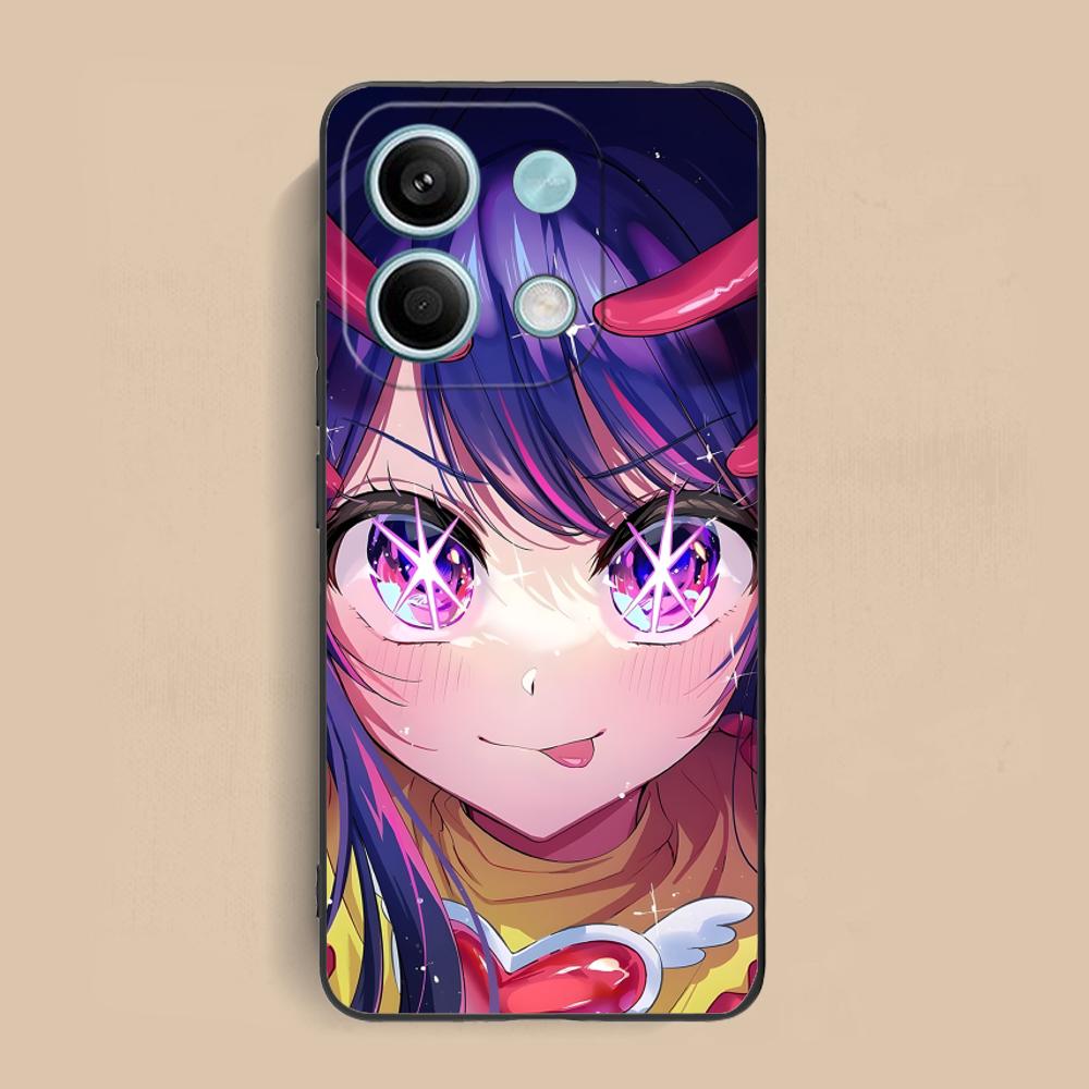 Anime Oshinoko AI Hoshino Phone Case for Xiaomi Redmi Note 14 13 12 11 S Pro Plus 4G 5G Colorful Printing Cover Pretty Luxury