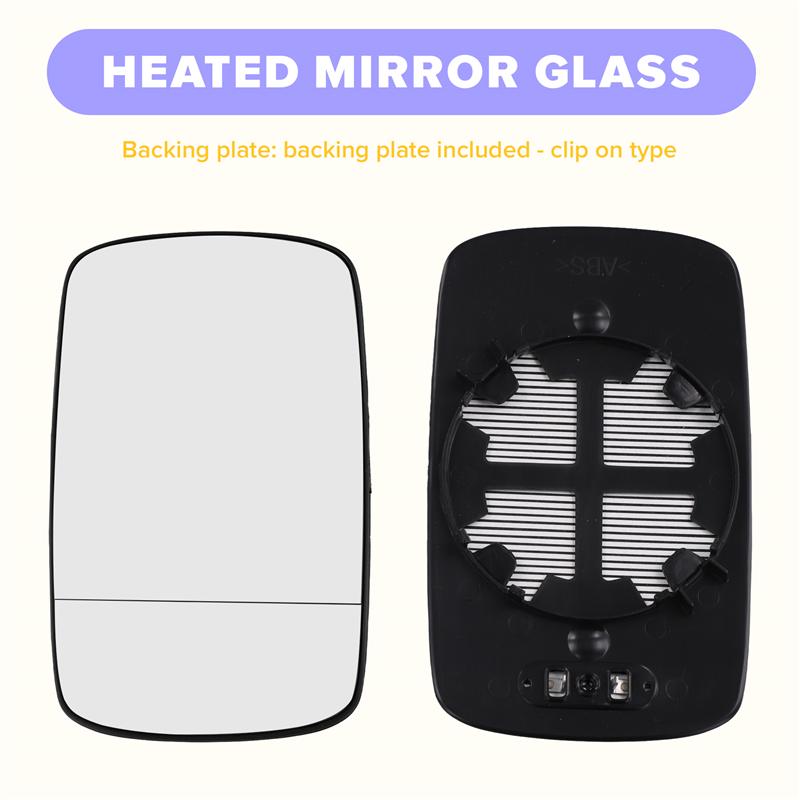 Ac29-For BMW E39 E46 2 X Side Wing Mirror Rearview Mirror Glass Replacement For 320I 330I 325I 525I 1998-2006 51168250436 LH/RH