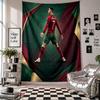 Tapisserie murale Cristiano Ronaldo Décoration d'intérieur Tissu à suspendre au mur pour chambre à coucher Salon Arrière-plan