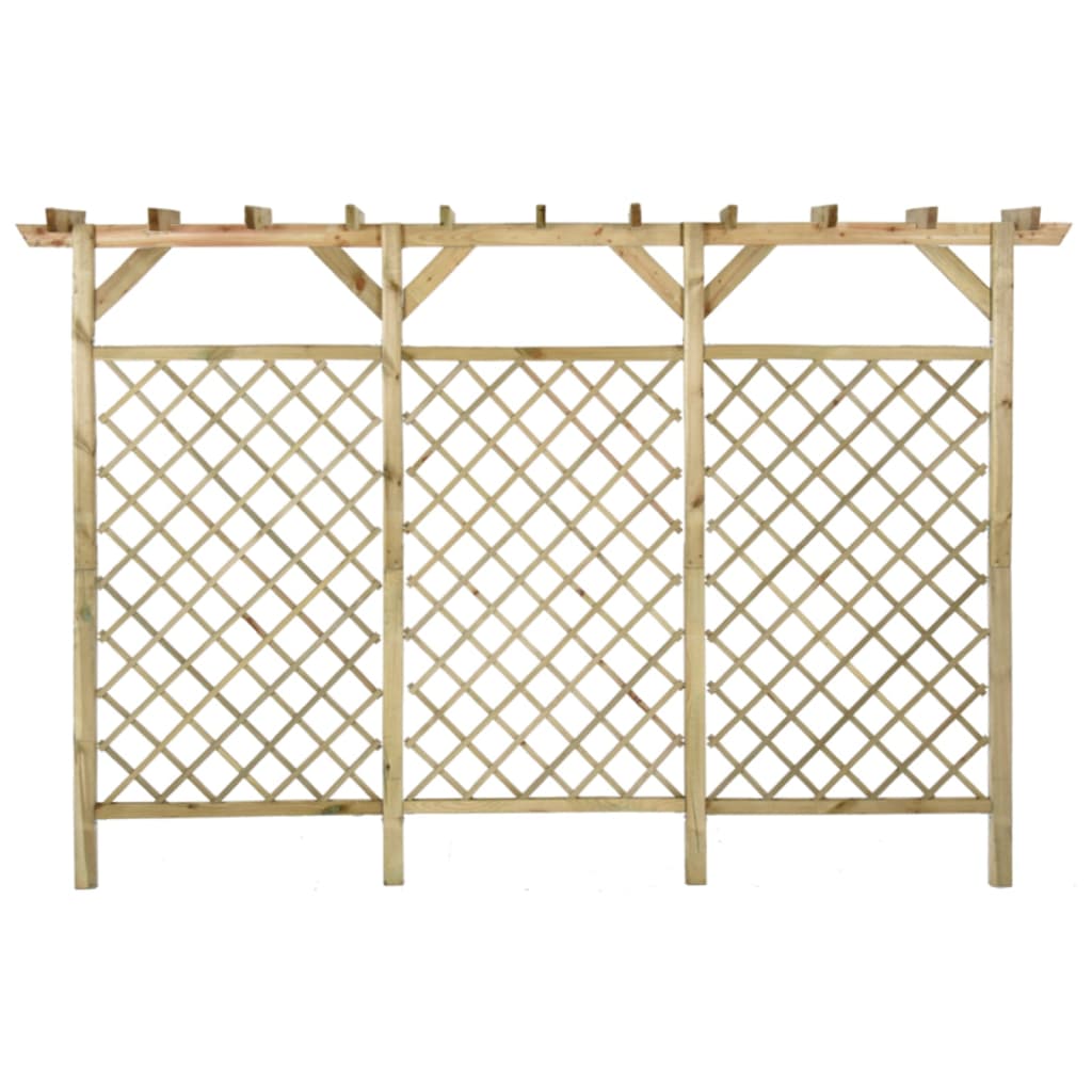 Vidaxl Lattice Fence with Pergola, 300X50X200 Cm, Wooden