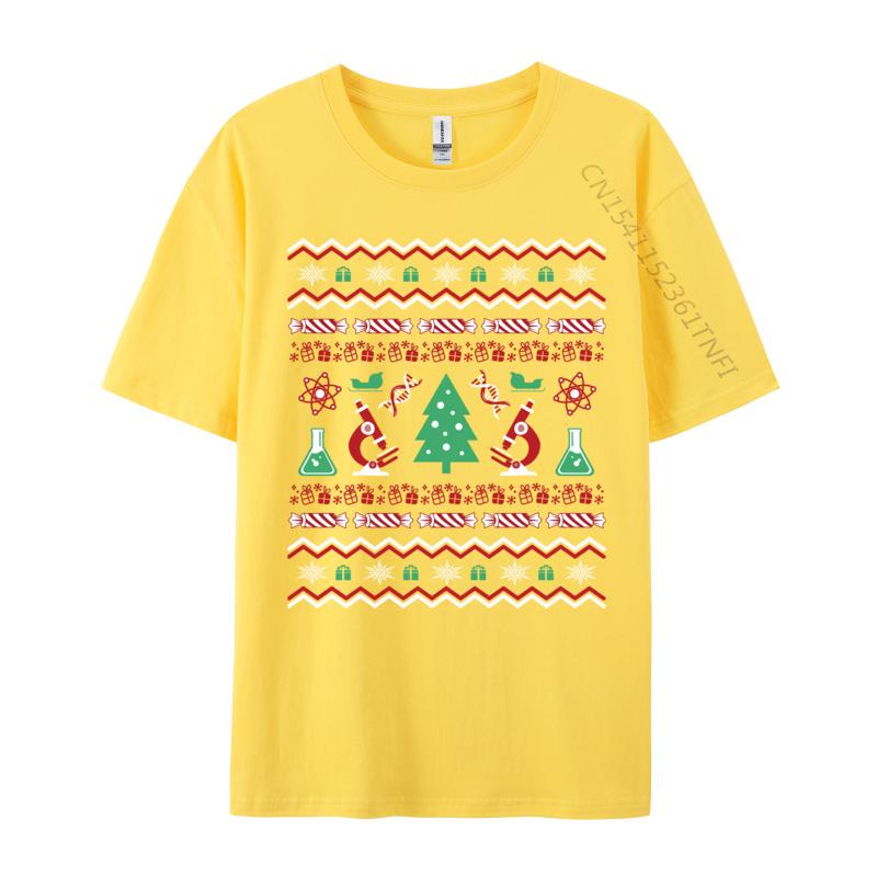 Science Laboratory Ugly Christmas Sweater Dna Microbiology T-Shirt Short Sleeve Retro Classic T Shirts Clothing Graphic