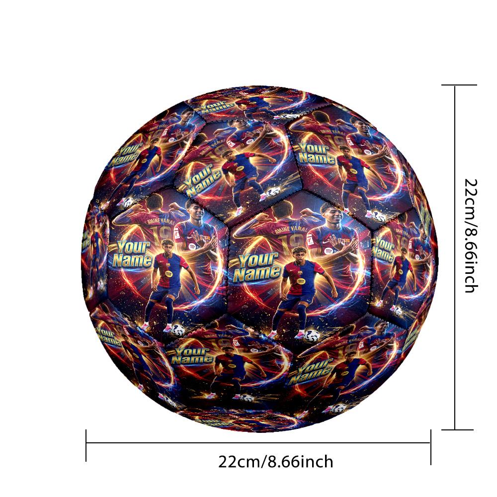 Lamine Yamal Fashion Size 5 Football Wearproof Non‑Slip Soccer Ball For Sports Training Entertainment Use