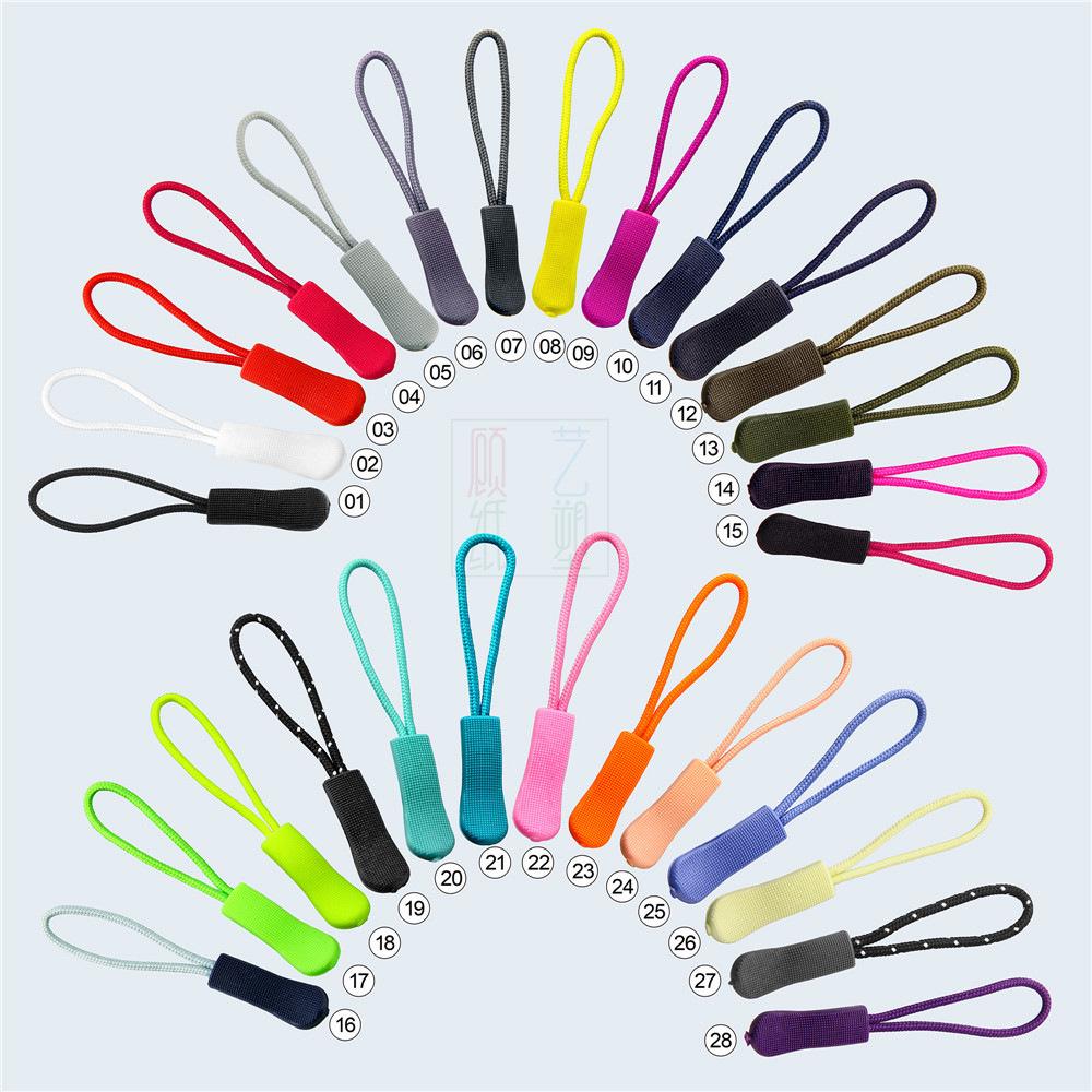 PVC Zipper Pull Cord for Sports Jackets and Bags
