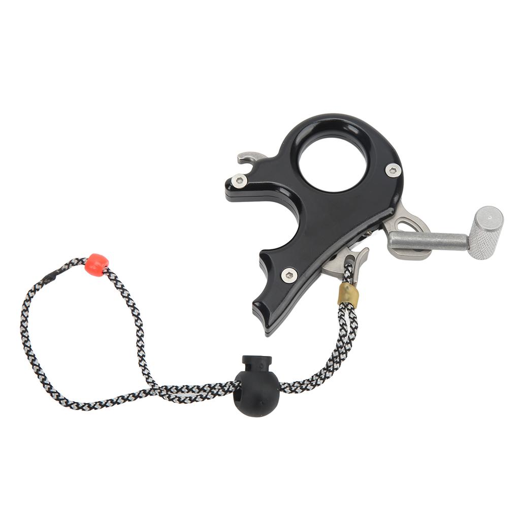 Gatilho de Polegar para Arco e Flecha Liga de Alumínio Auxílios de Liberação para Arco Composto Empunhadura de 3 Dedos Pinça para Tiro de Caça ao Ar Livre