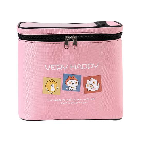 Bike Head Bag Waterproof Design Large Capacity Front Hanger Bag Easy Installation Cartoon Pattern Cycling Pouch