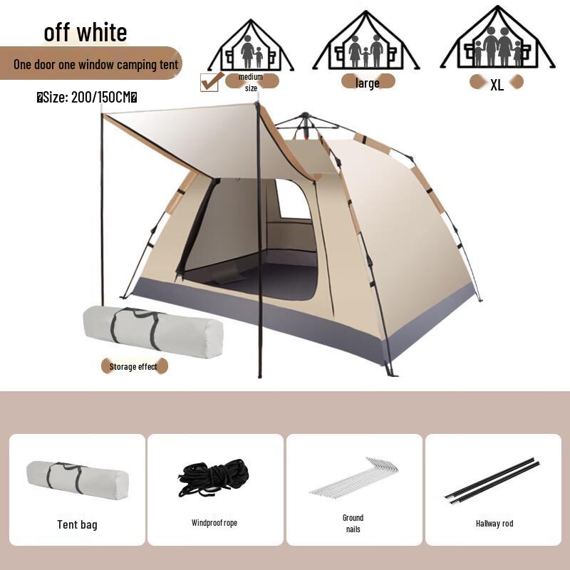 ZISIZ Large Outdoor Camping Tent Set