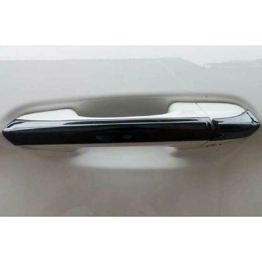 Black Steel Sports Side Smart Door Handle Cover Trim 8PC For Ford Edge 2015-