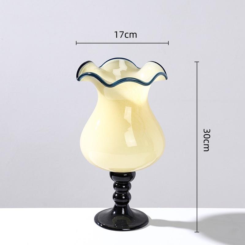 

Glass Vase Egg-shaped Flower Pot Tulip Flower Vase Floral Arrangement Terrarium Flowerpot Vases Home Decoration Accessories