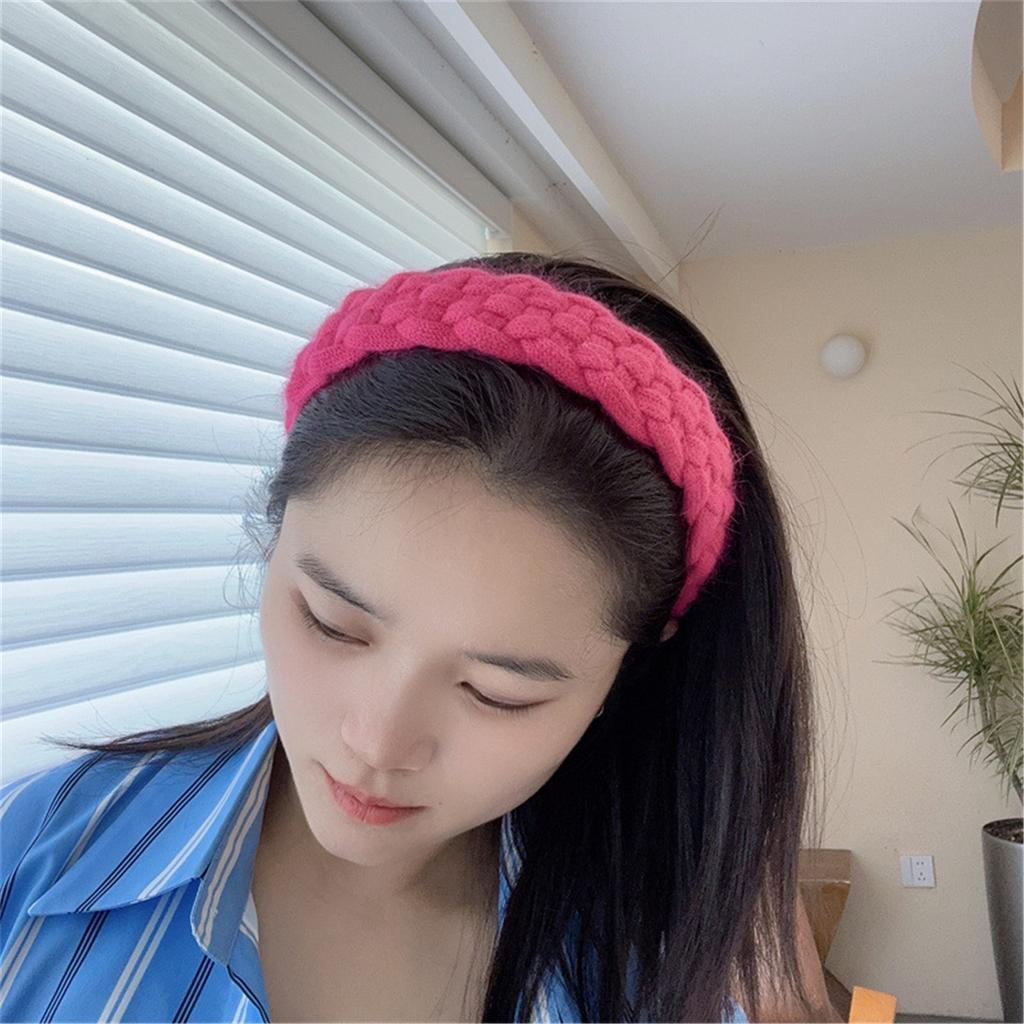 Fashionable Wide Braided Headbands for Women Stylish Headwear Casual Hair Accessories Headpieces for Party Work