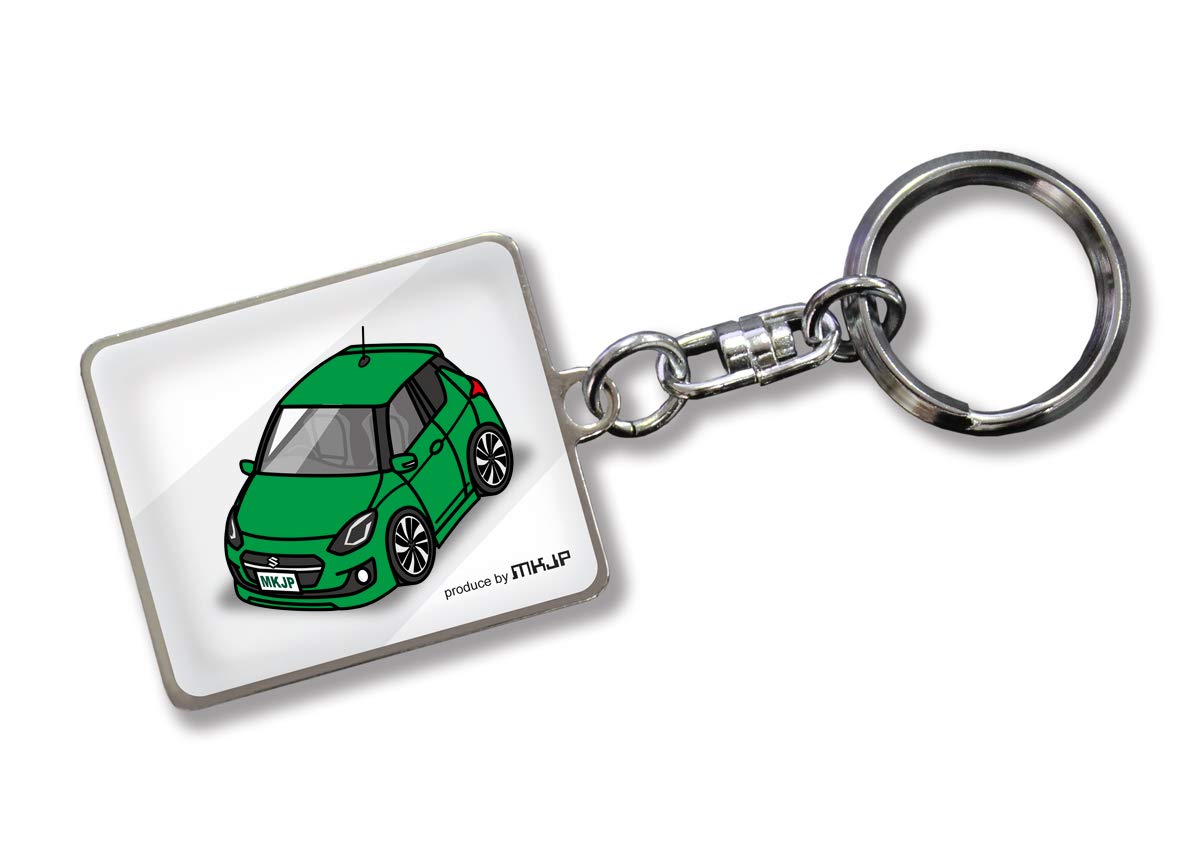 

[MKJP] Custom Key Chain Suzuki Swift ZC13S 43 53 83 ZD53S 83 Base: White, green зелёный